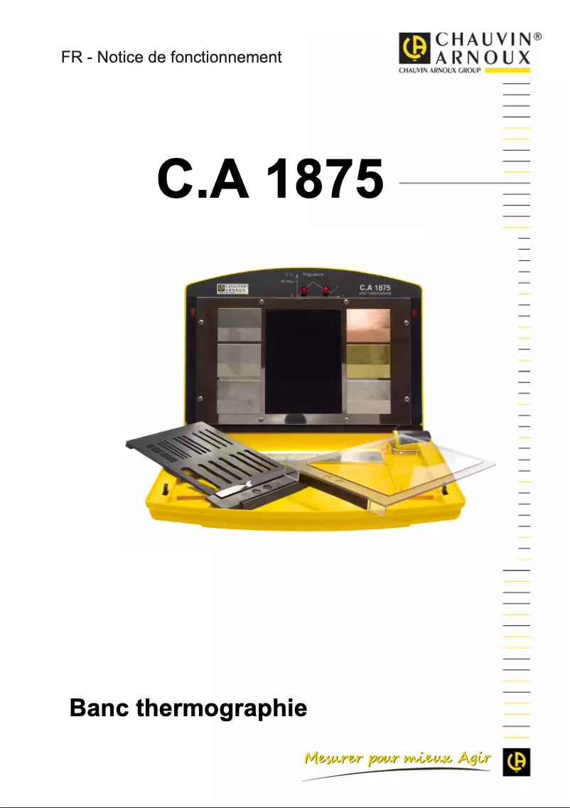 Imagen de la primera página del manual del dispositivo C.A 1875
