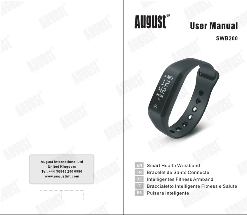 Página 1 del manual Manual de usuario August SWB200