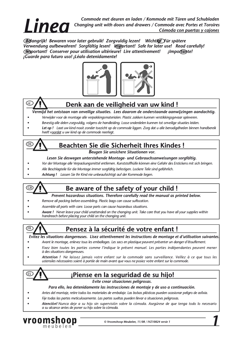 Imagen de la primera página del manual del dispositivo Linea (IVZ10824)
