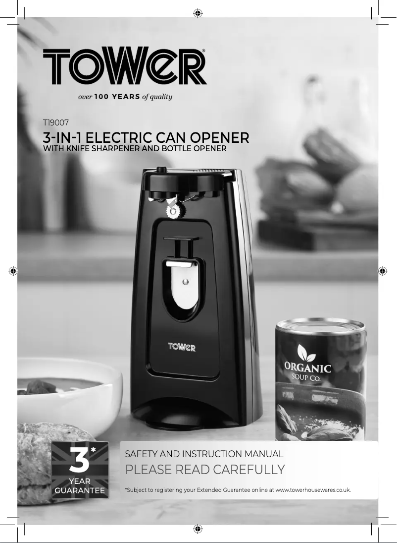 Página 1 del manual Manual de usuario Tower T19007