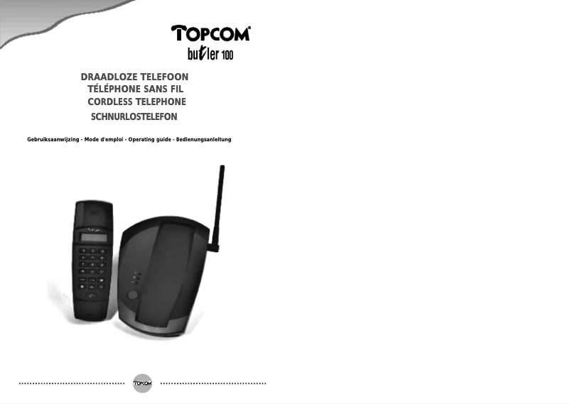 Página 1 del manual Manual de usuario Topcom Butler 100