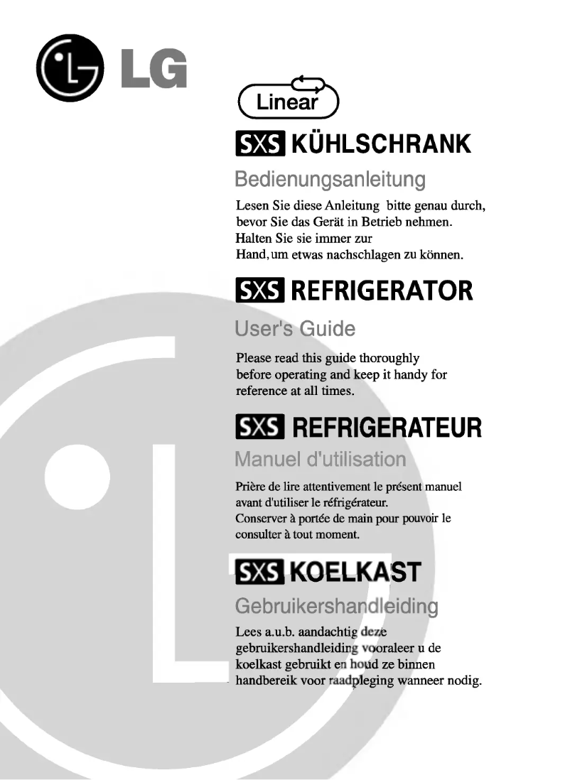 Imagen de la primera página del manual del dispositivo GR-L207CUV