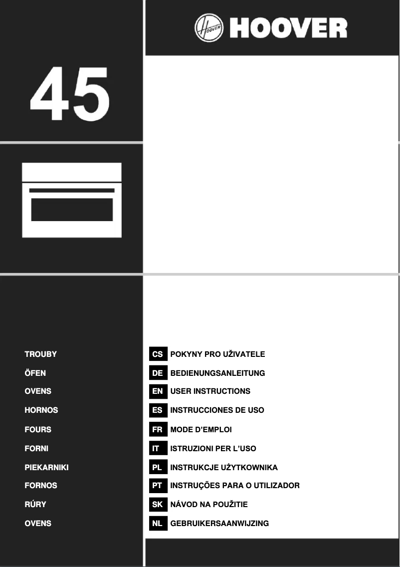 Página 1 del manual Manual de usuario Hoover H-MICROWAVE 500 COMBI HMC34C5S0