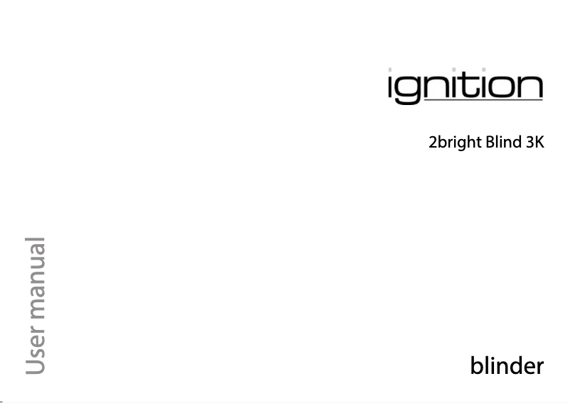 Imagen de la primera página del manual del dispositivo 2bright Blind 3K