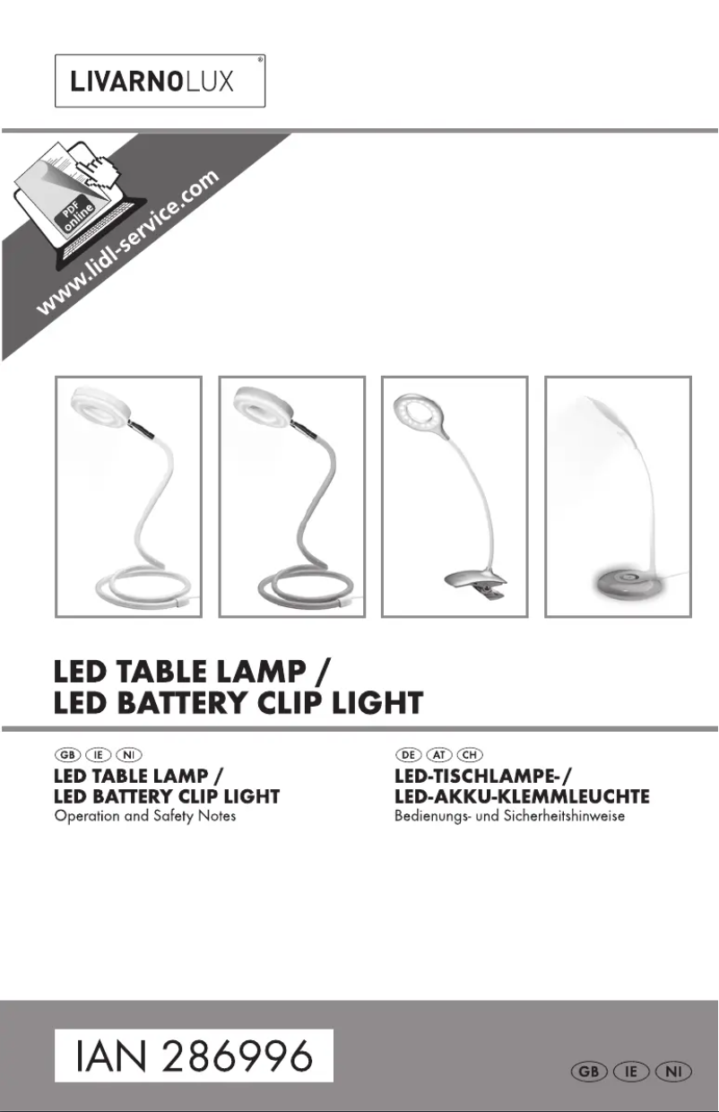Imagen de la primera página del manual del dispositivo IAN 286996