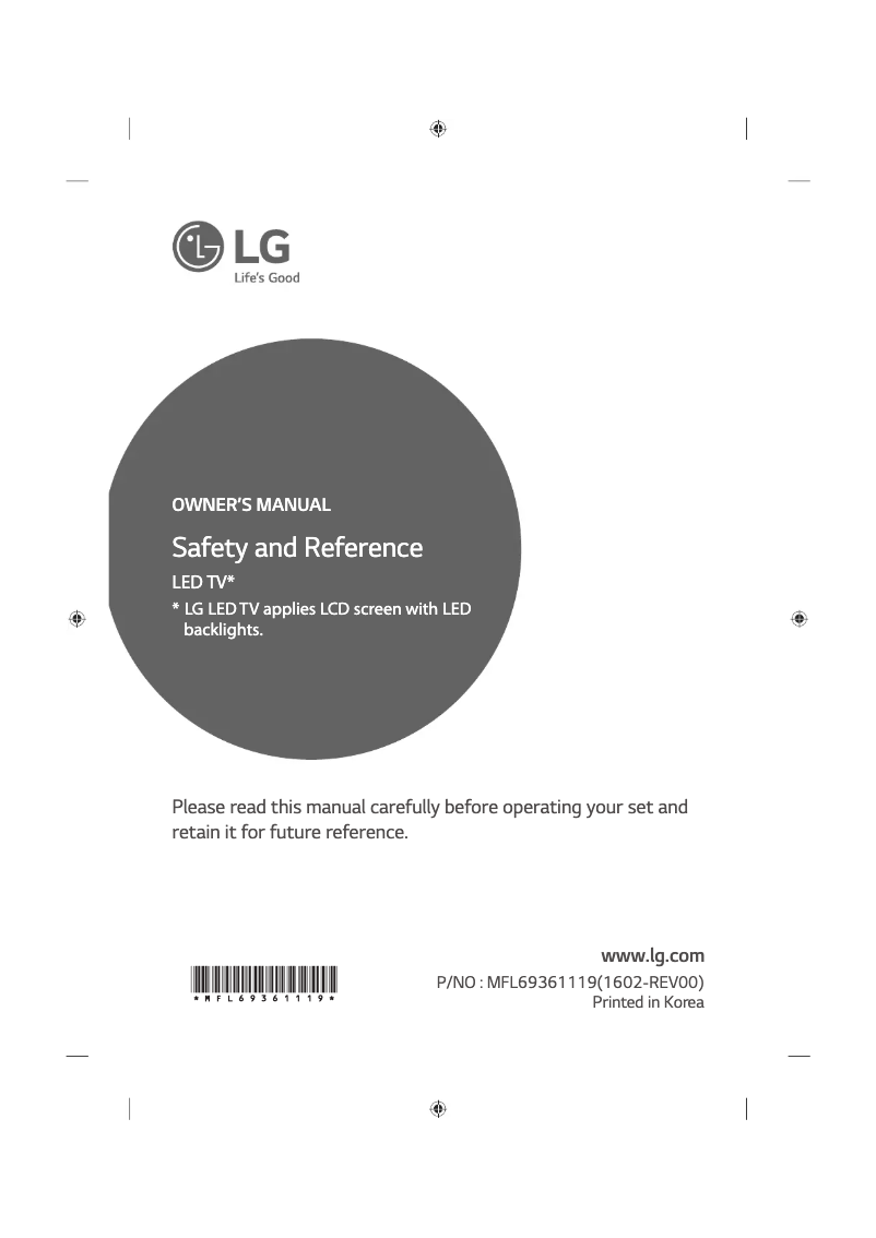 Imagen de la primera página del manual del dispositivo 49UH770V