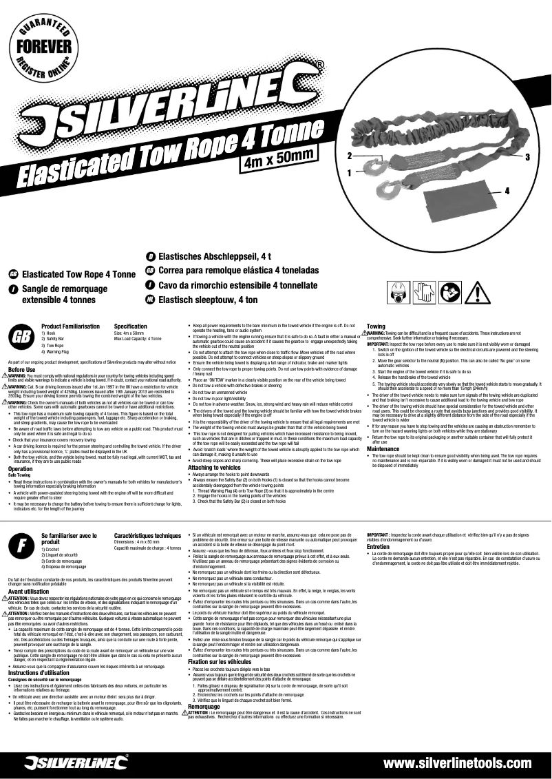 Página nº 1 - Manual de usuario Silverline 443621