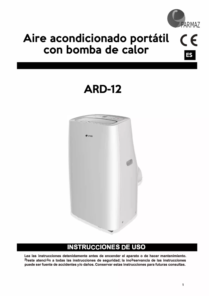 Imagen de la primera página del manual del dispositivo ARD-12