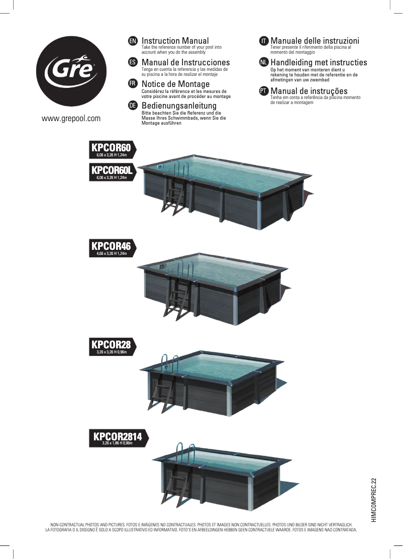 Imagen de la primera página del manual del dispositivo KPCOR60