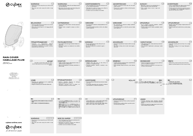 Página 1 del manual Manual de usuario Cybex Zeno Bike