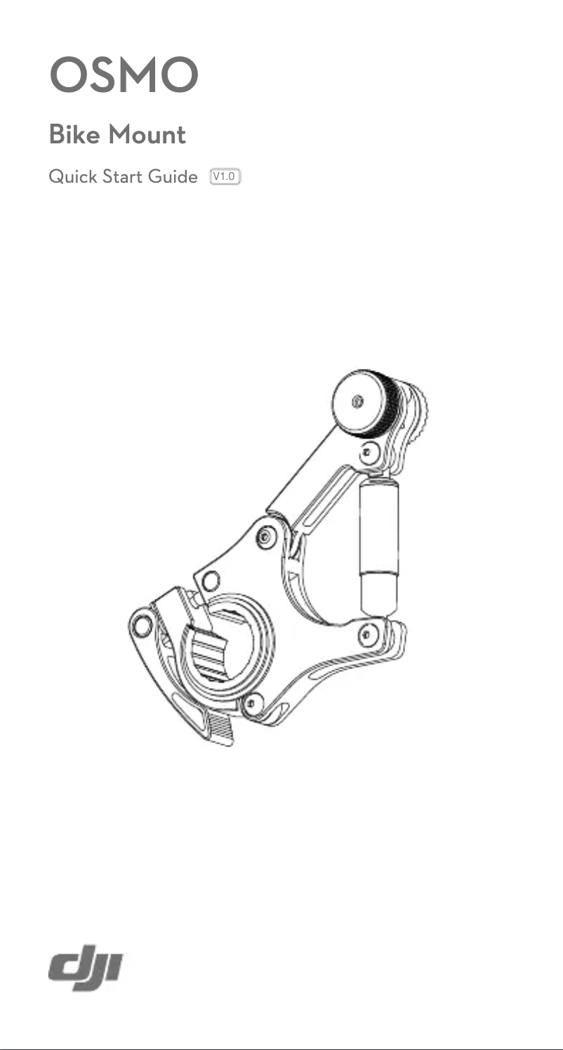 Imagen de la primera página del manual del dispositivo OSMO Bike Mount