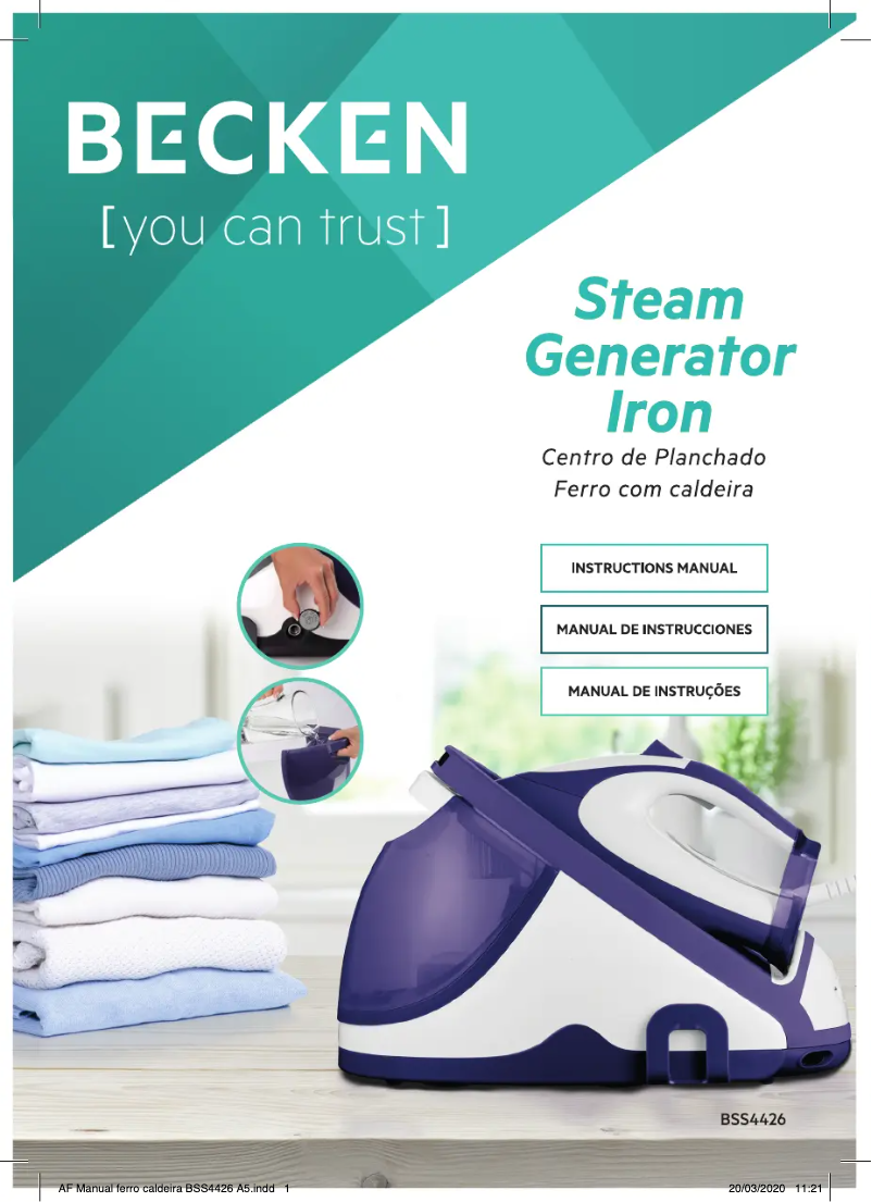 Imagen de la primera página del manual del dispositivo BSS4426