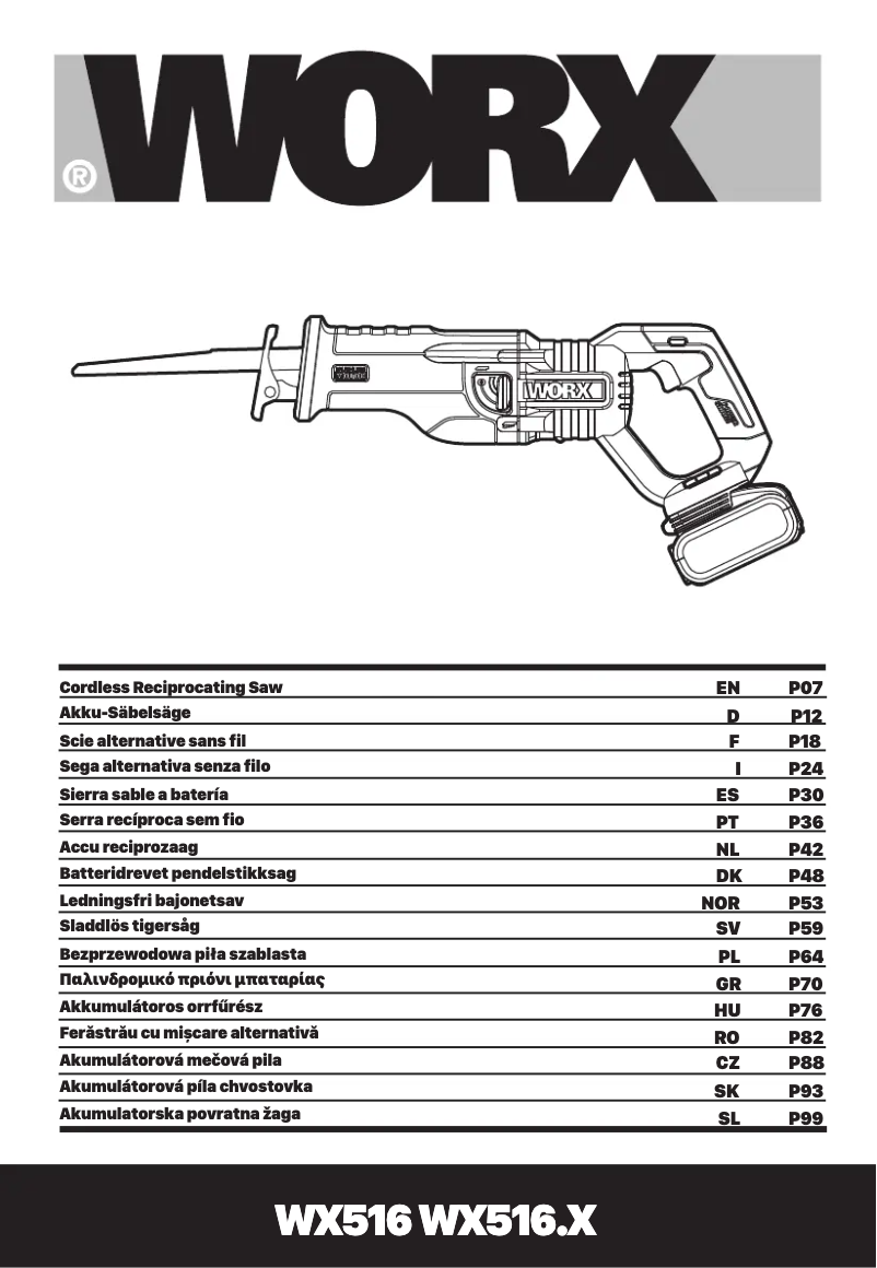 Página 1 del manual Manual de usuario Worx WX516.9