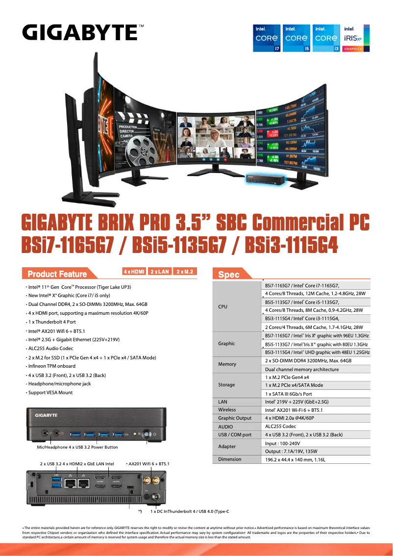 Página 1 del manual Manual de usuario Gigabyte GB-BSi7-1165G7