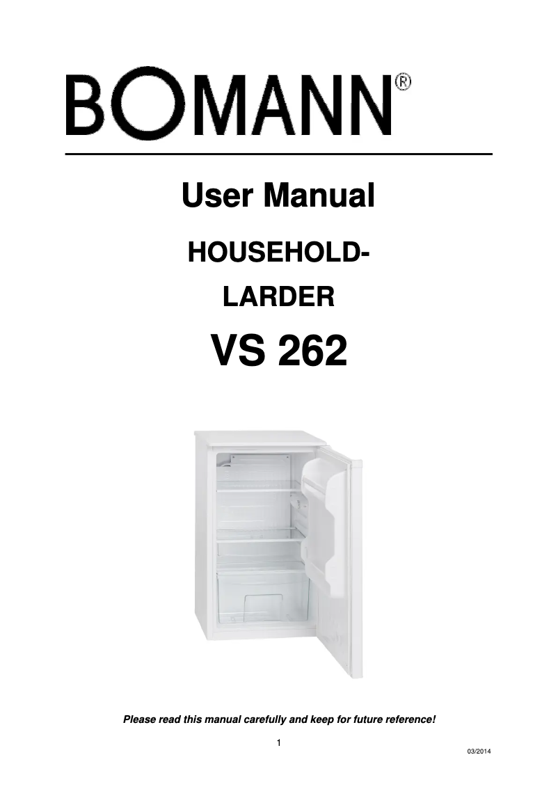 Imagen de la primera página del manual del dispositivo VS 262