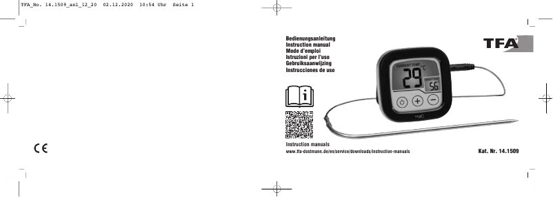 Imagen de la primera página del manual del dispositivo 14.1509.01