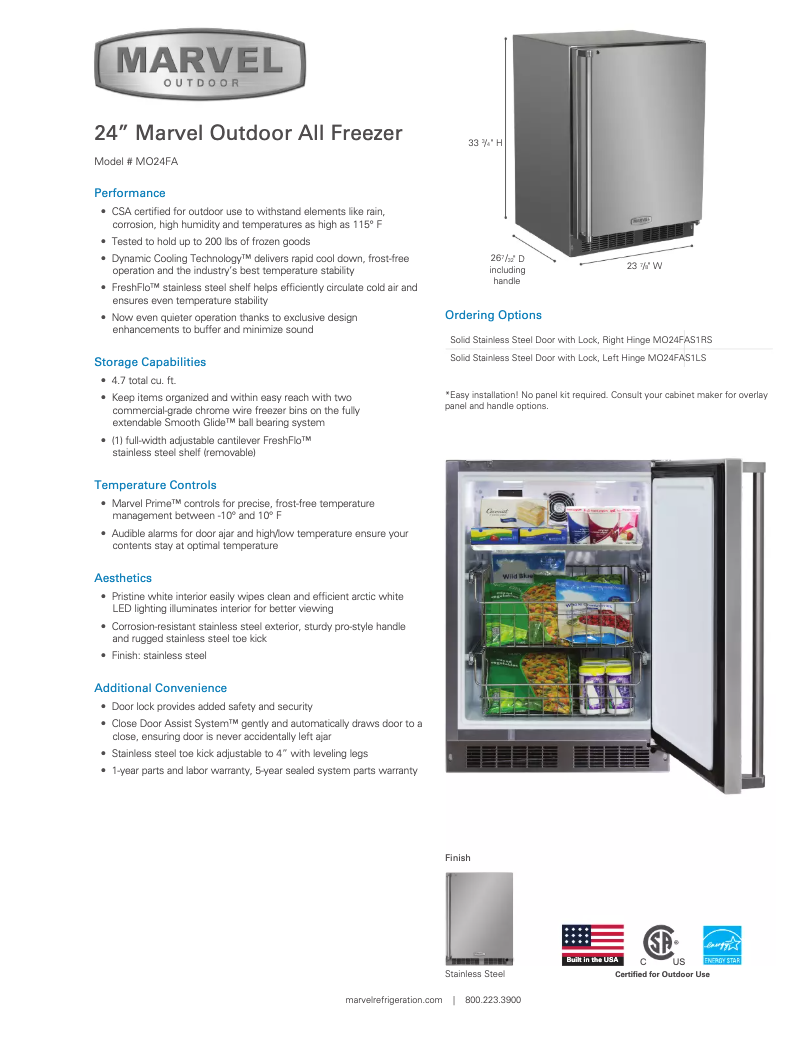 Página 1 del manual Manual de usuario Marvel MO24FA1R