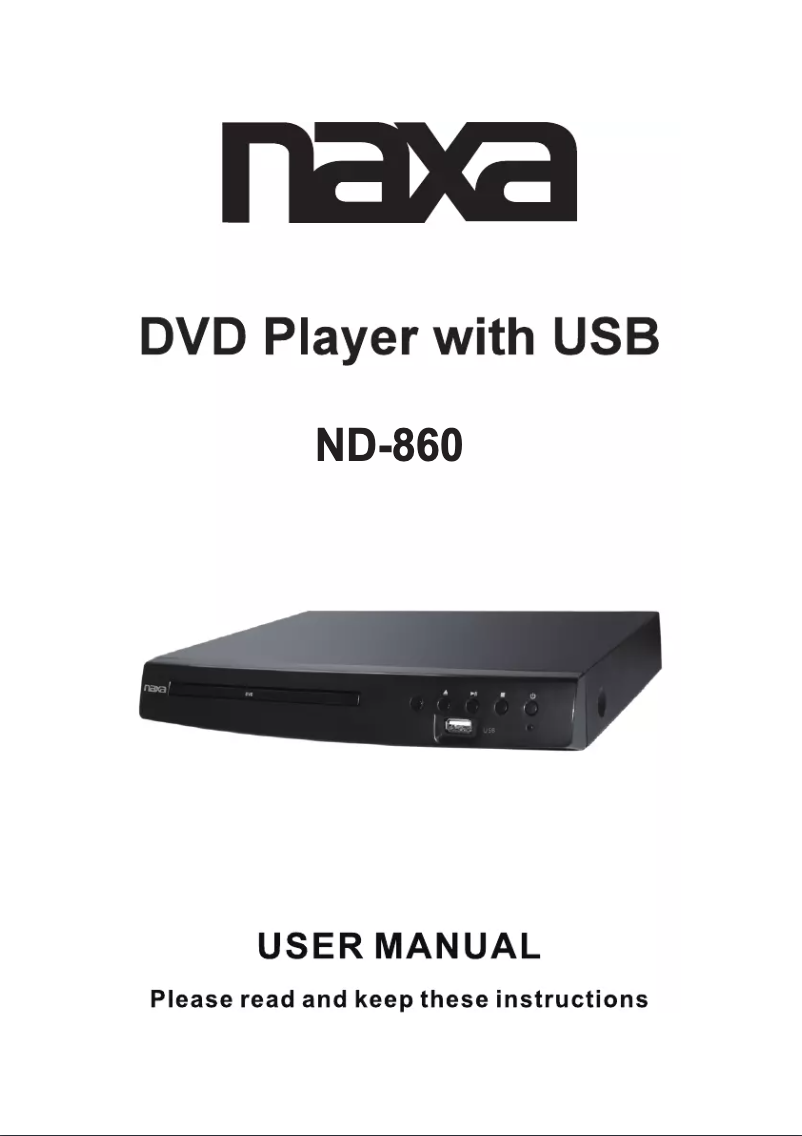 Imagen de la primera página del manual del dispositivo ND-860