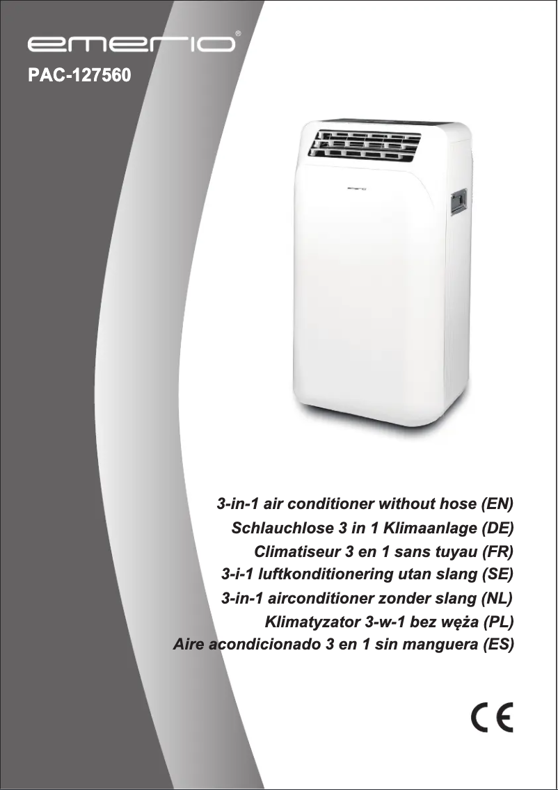 Imagen de la primera página del manual del dispositivo PAC-127560