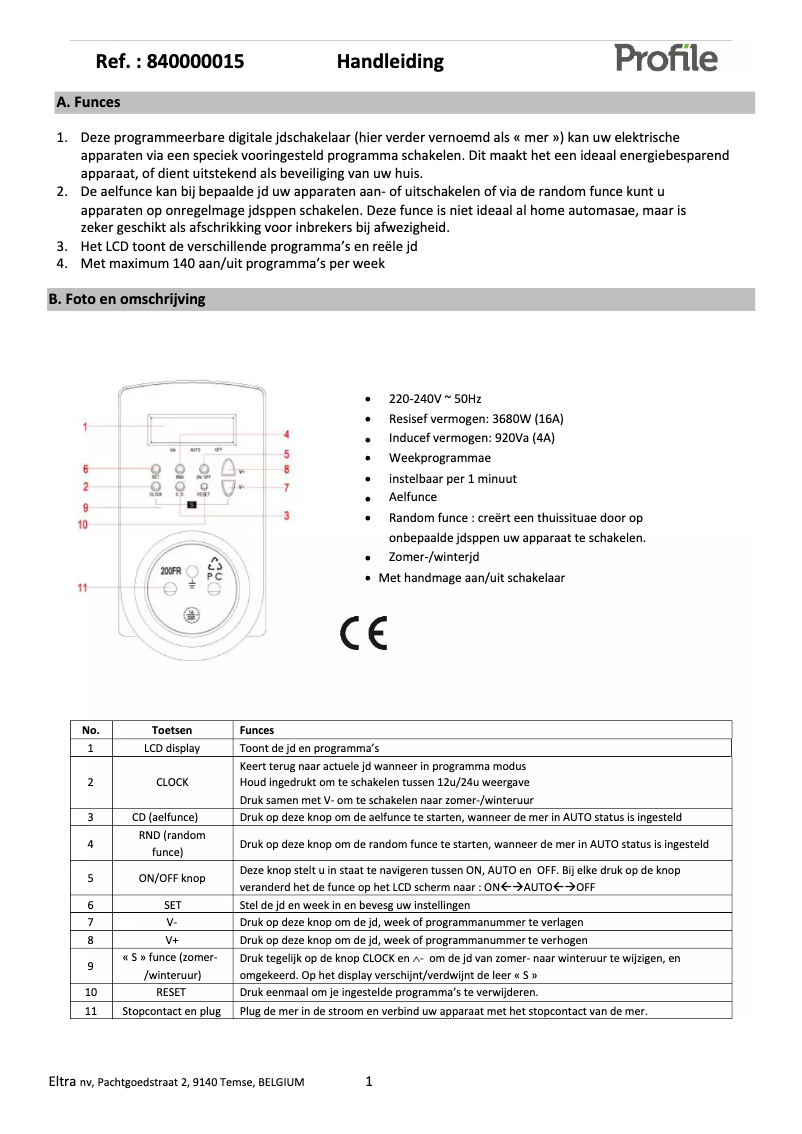 Imagen de la primera página del manual del dispositivo 840000015