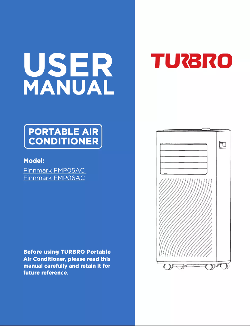 Página 1 del manual Manual de usuario TURBRO Finnmark FMP05AC