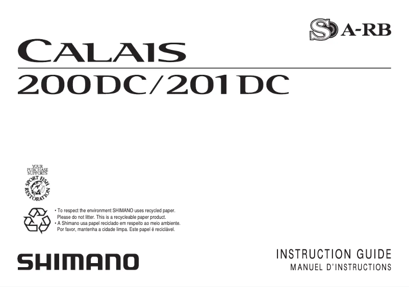 Página nº 1 - Manual de usuario Shimano Calais 200DC