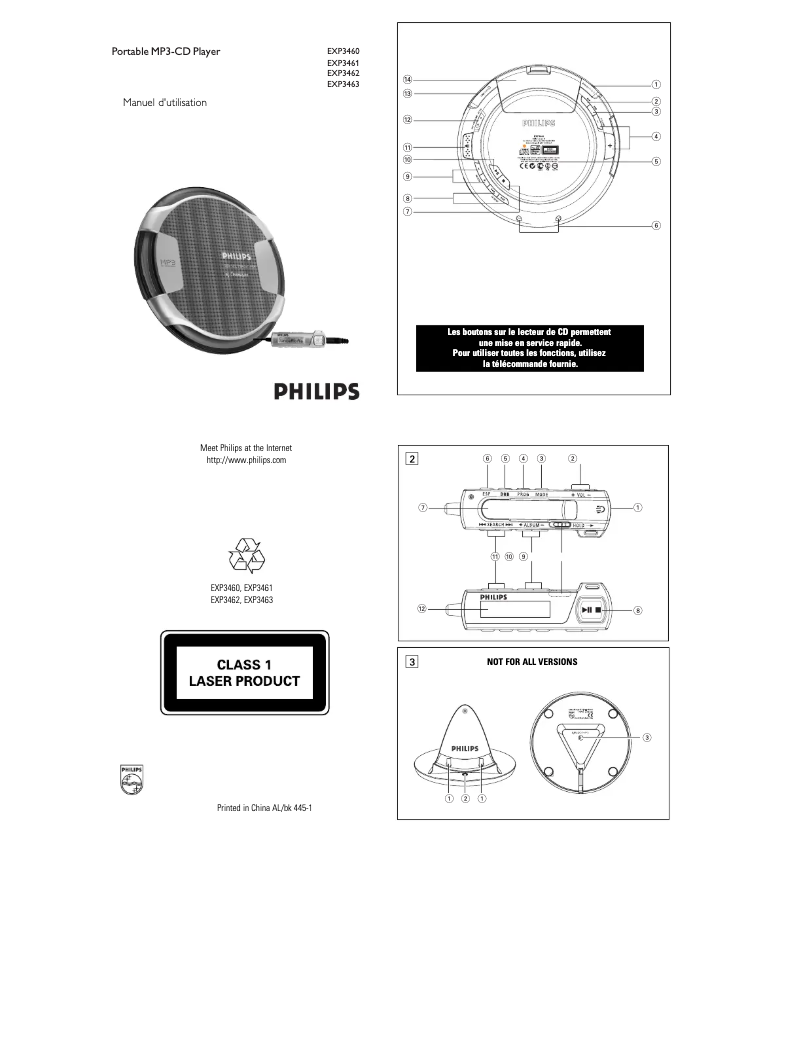 Página nº 1 - Manual de usuario Philips Expanium EXP3460