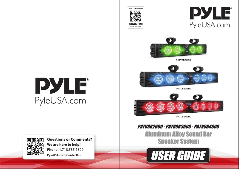 Imagen de la primera página del manual del dispositivo PATVSB4600