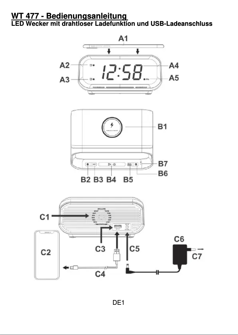 Imagen de la primera página del manual del dispositivo WT 477