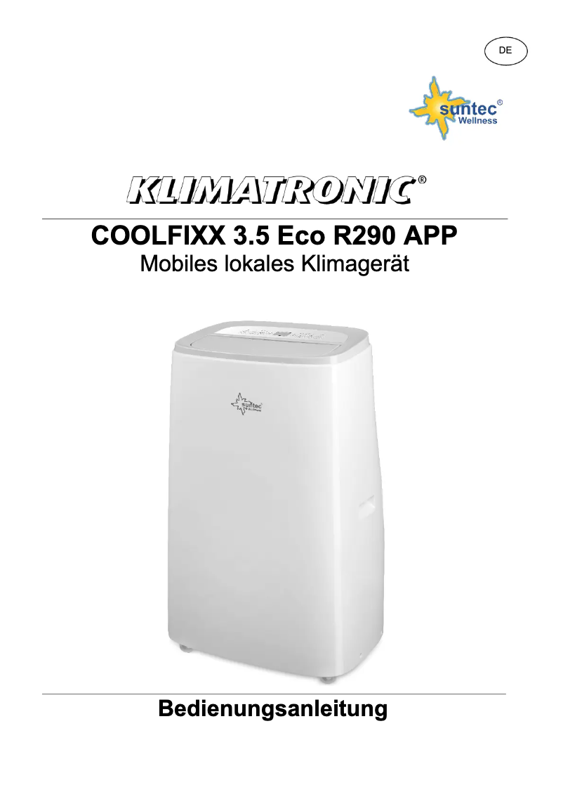 Imagen de la primera página del manual del dispositivo Coolfixx 3.5 Eco R290 App