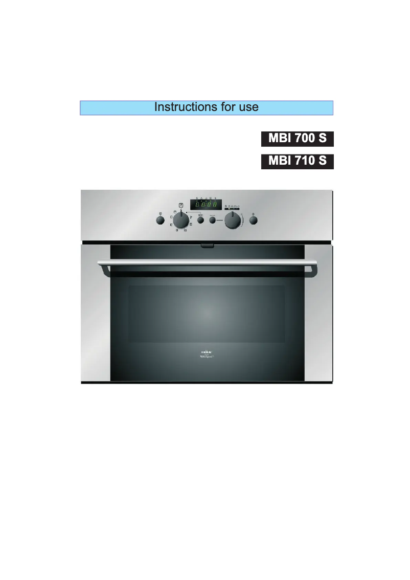 Página 1 del manual Manual de usuario Whirlpool MBI 710 S