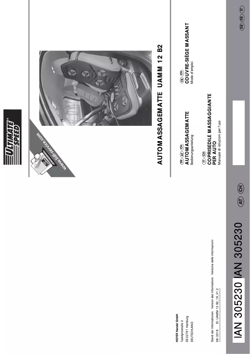 Imagen de la primera página del manual del dispositivo UAMM 12 B2