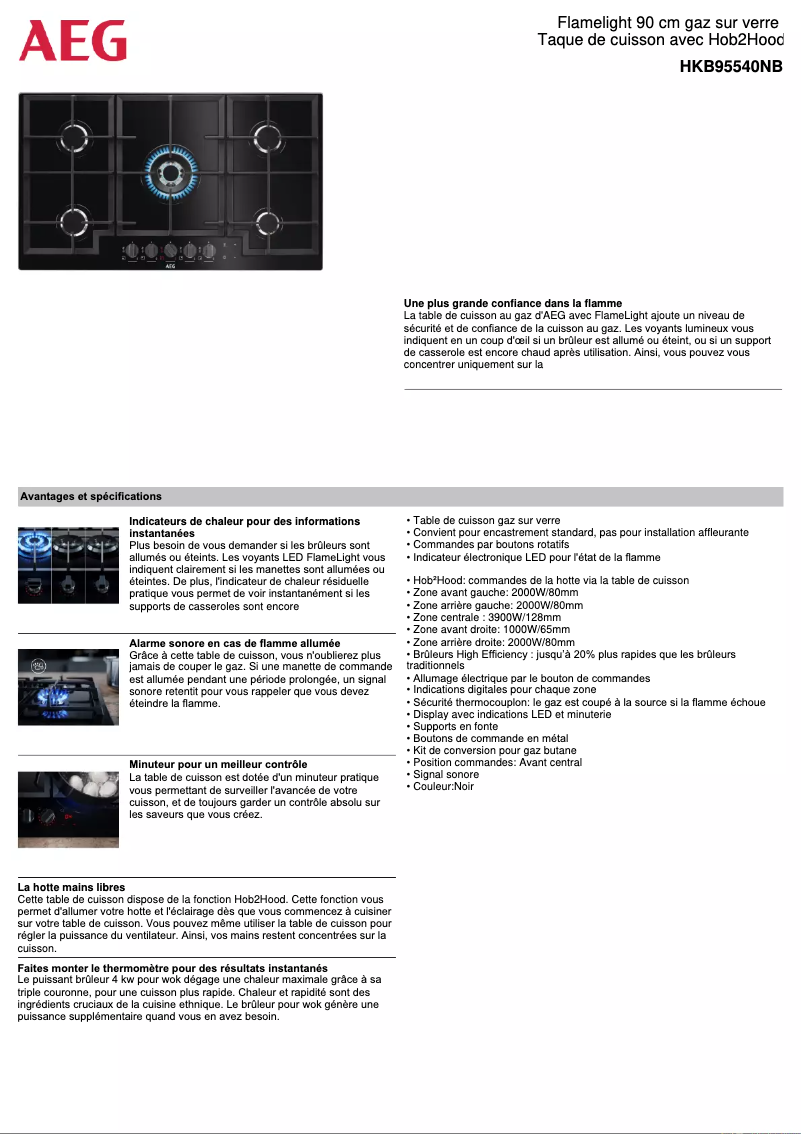 Imagen de la primera página del manual del dispositivo HKB95540NB