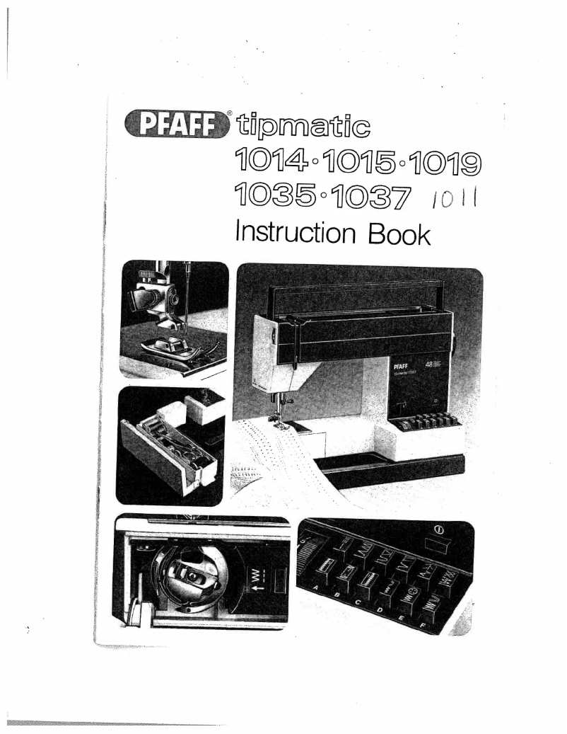 Página 1 del manual Manual de usuario Pfaff Tipmatic 1011