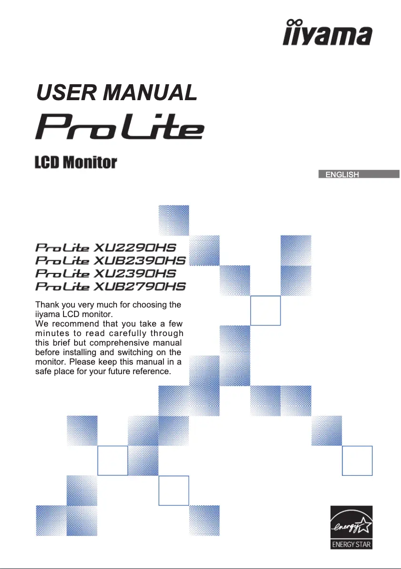 Imagen de la primera página del manual del dispositivo ProLite XU2390HS