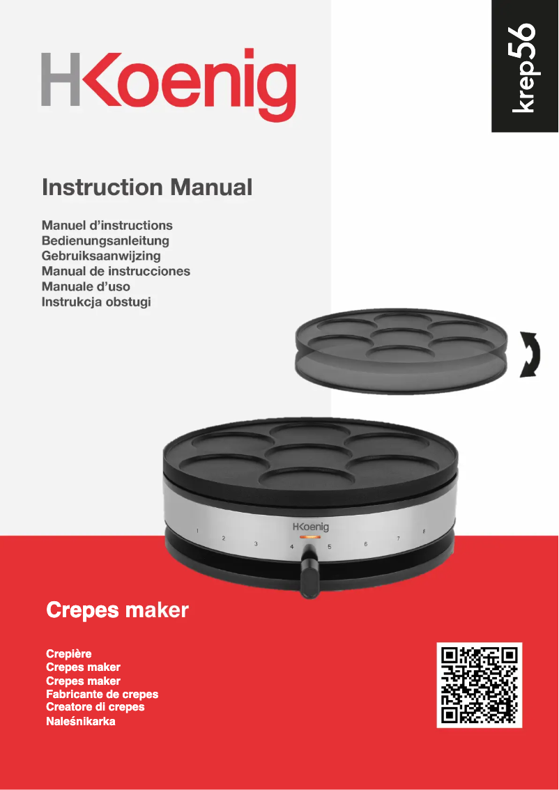 Imagen de la primera página del manual del dispositivo KREP56