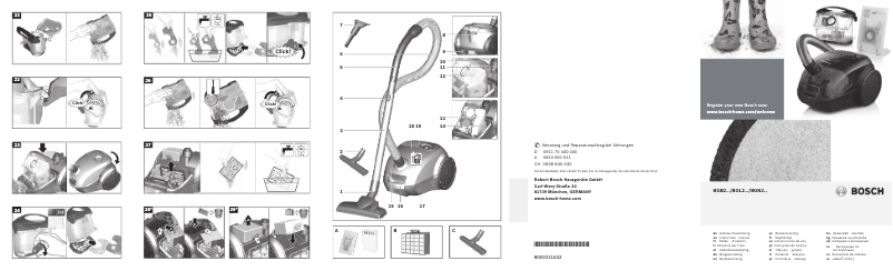 Página 1 del manual Manual de usuario Bosch BGL2UB1128