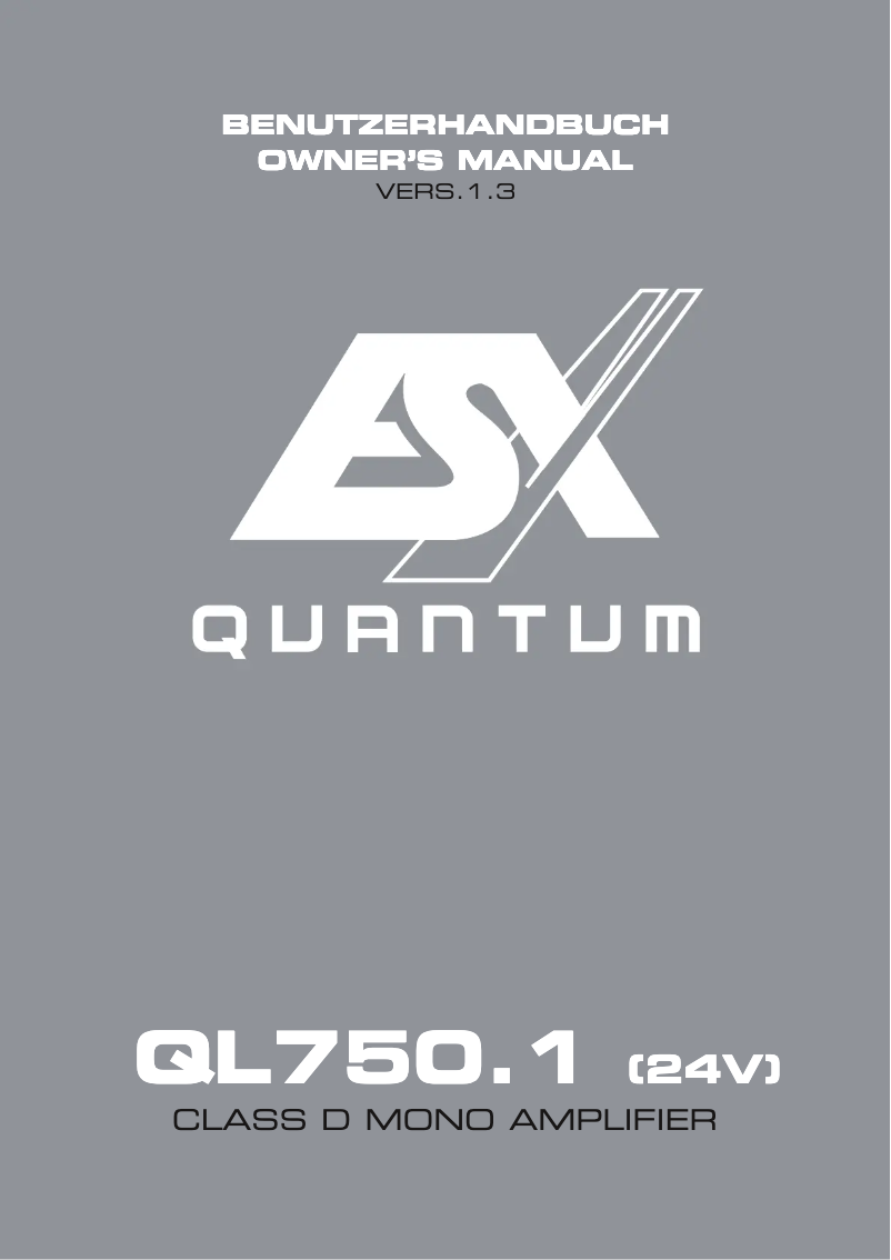 Imagen de la primera página del manual del dispositivo Quantum QL750.1