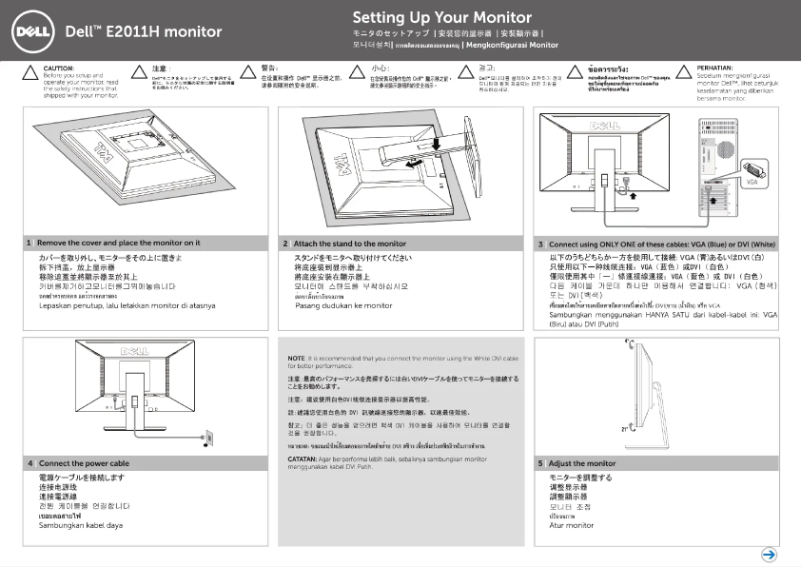 Imagen de la primera página del manual del dispositivo E2011H