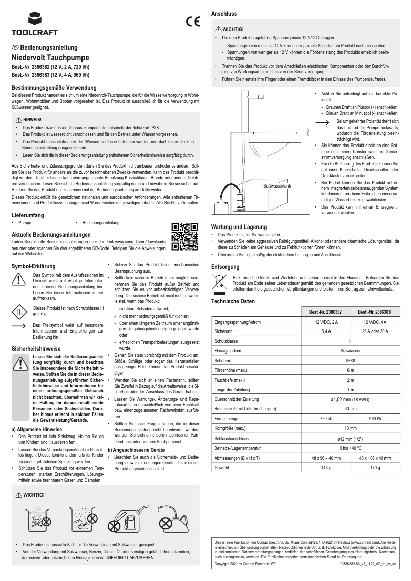 Página 1 del manual Manual de usuario Toolcraft TO-7159146