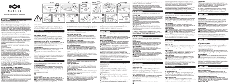 Imagen de la primera página del manual del dispositivo Bag of Riddim BT
