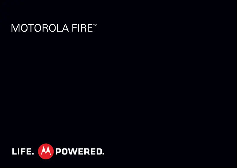 Página 1 del manual Manual de usuario Motorola Fire XT316