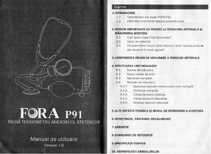 Imagen de la primera página del manual del dispositivo P91