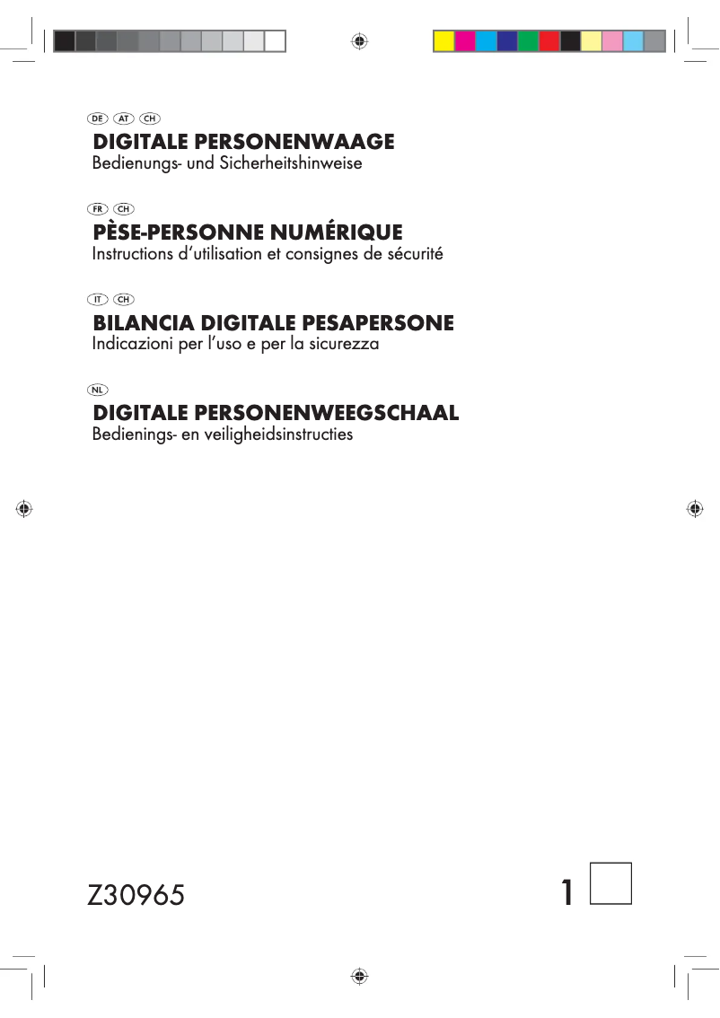 Página 1 del manual Manual de usuario SilverCrest Z30965