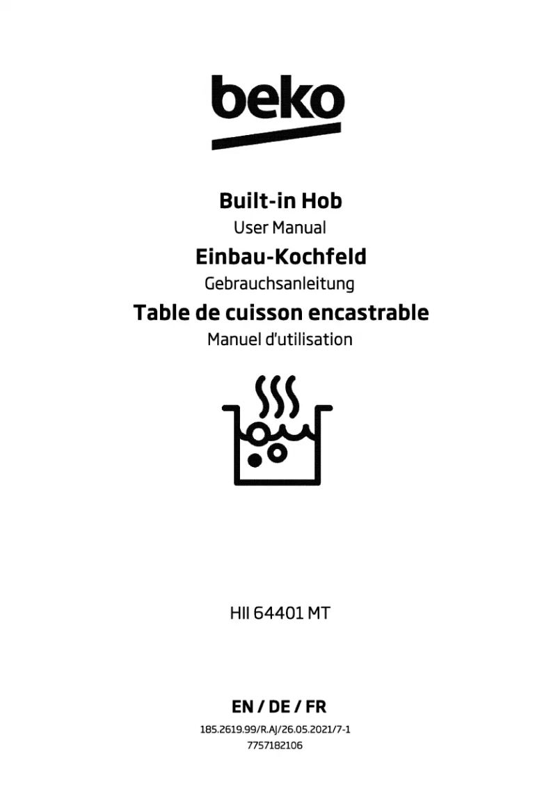 Página 1 del manual Manual de usuario Beko HII 64401 MT