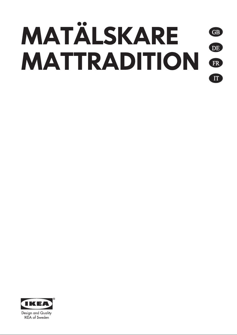 Imagen de la primera página del manual del dispositivo MATTRADITION 503.687.84