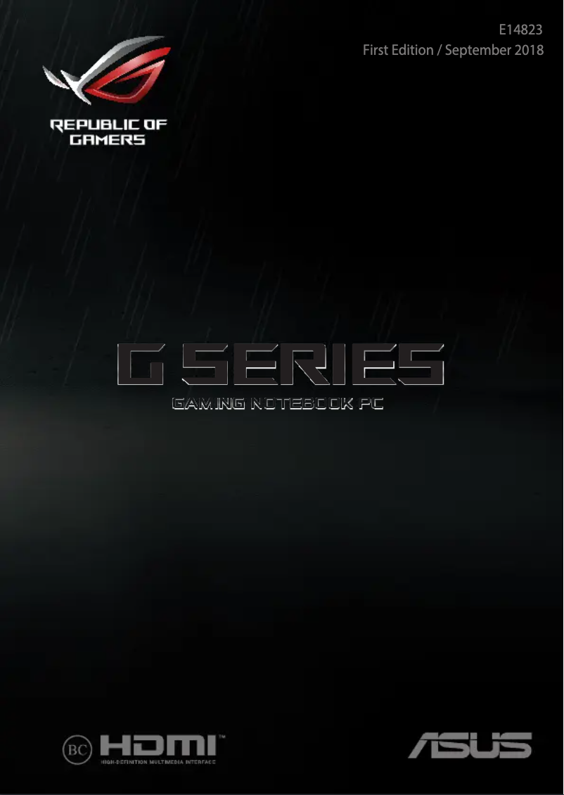 Página nº 1 - Manual de usuario Asus ROG G703GX-E5001T