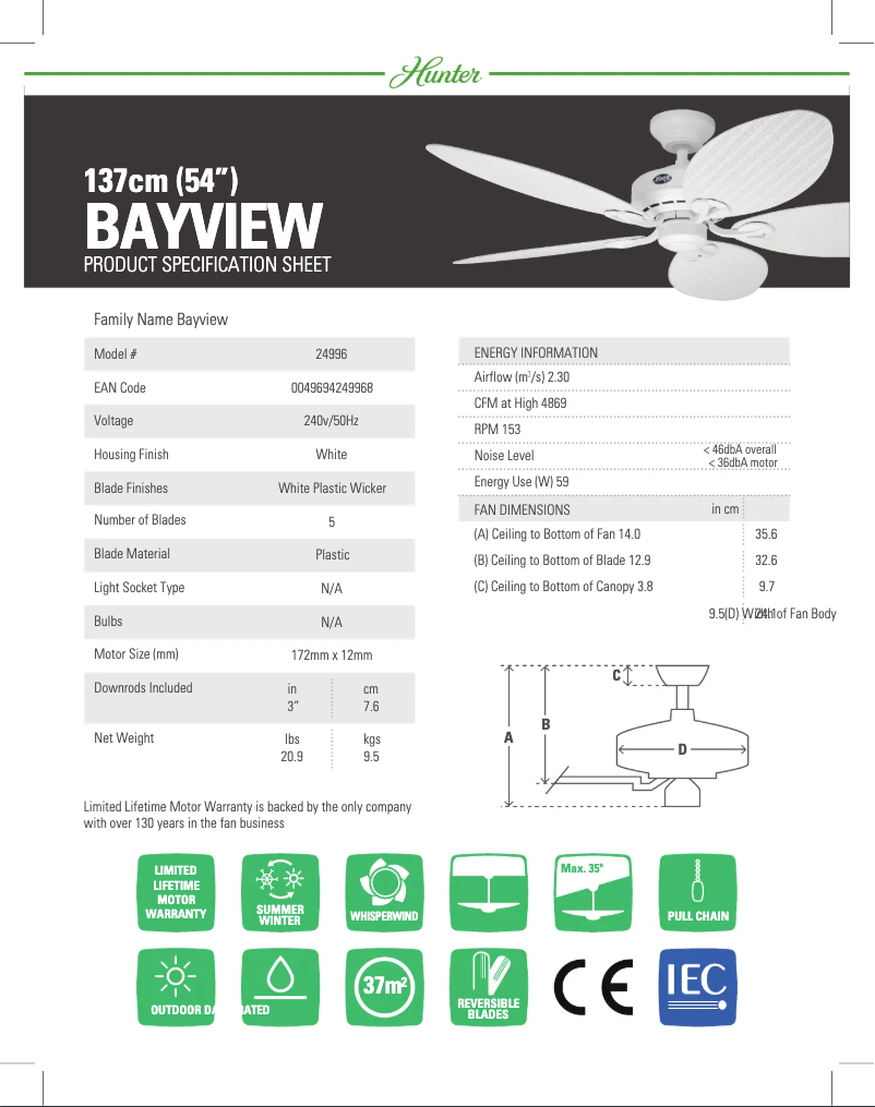Imagen de la primera página del manual del dispositivo Bayview