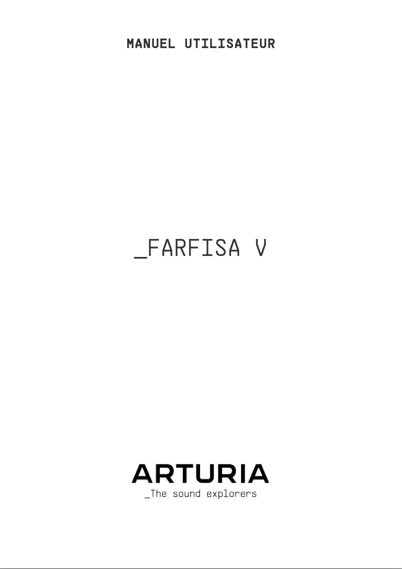 Imagen de la primera página del manual del dispositivo Farfisa V