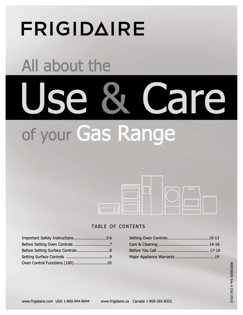 Imagen de la primera página del manual del dispositivo FFGF3015LB